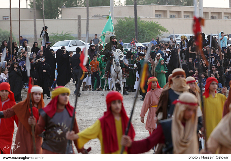 بزرگترین تعزیه میدانی استان بوشهر در نظرآقا برگزار شد